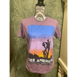 JOSHUA TREE NATIONAL PARK Purple New with tags rare hard find T-Shirt Size Sm